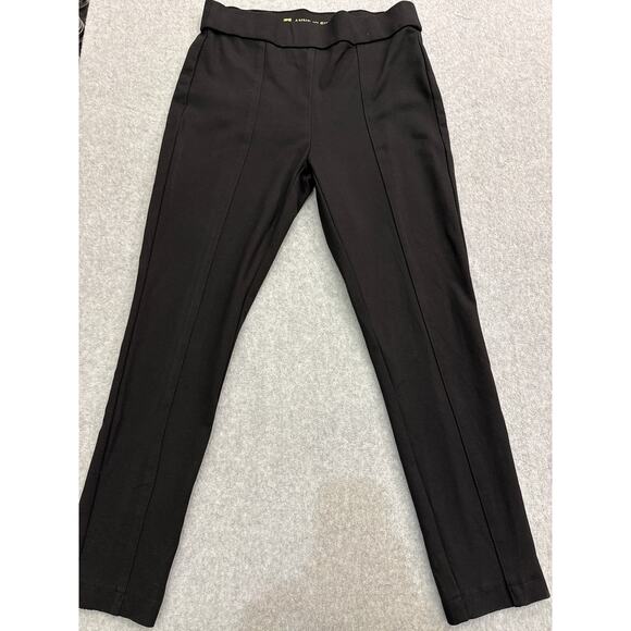 Anne Klein Women’s Seamed Pull-On Black Ankle Pants - size Medium - Picture 4 of 6